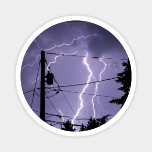 Lightning Storm Electric Power Grid Magnet